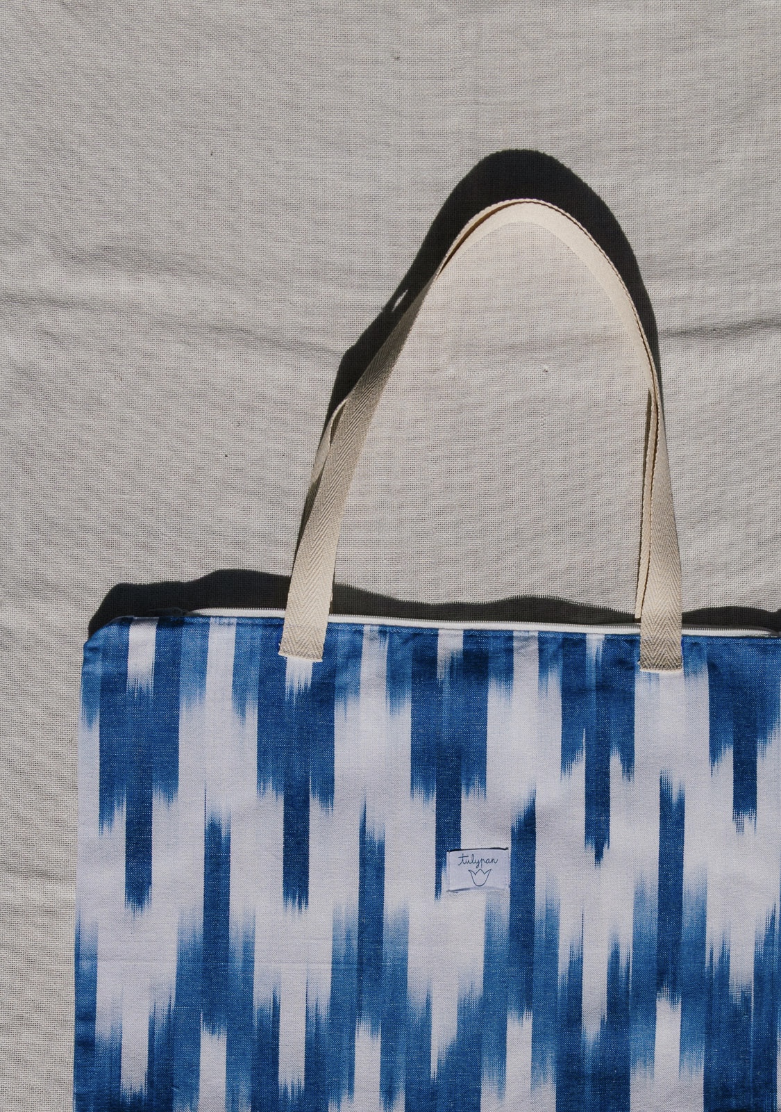 Bolsa de playa azul 