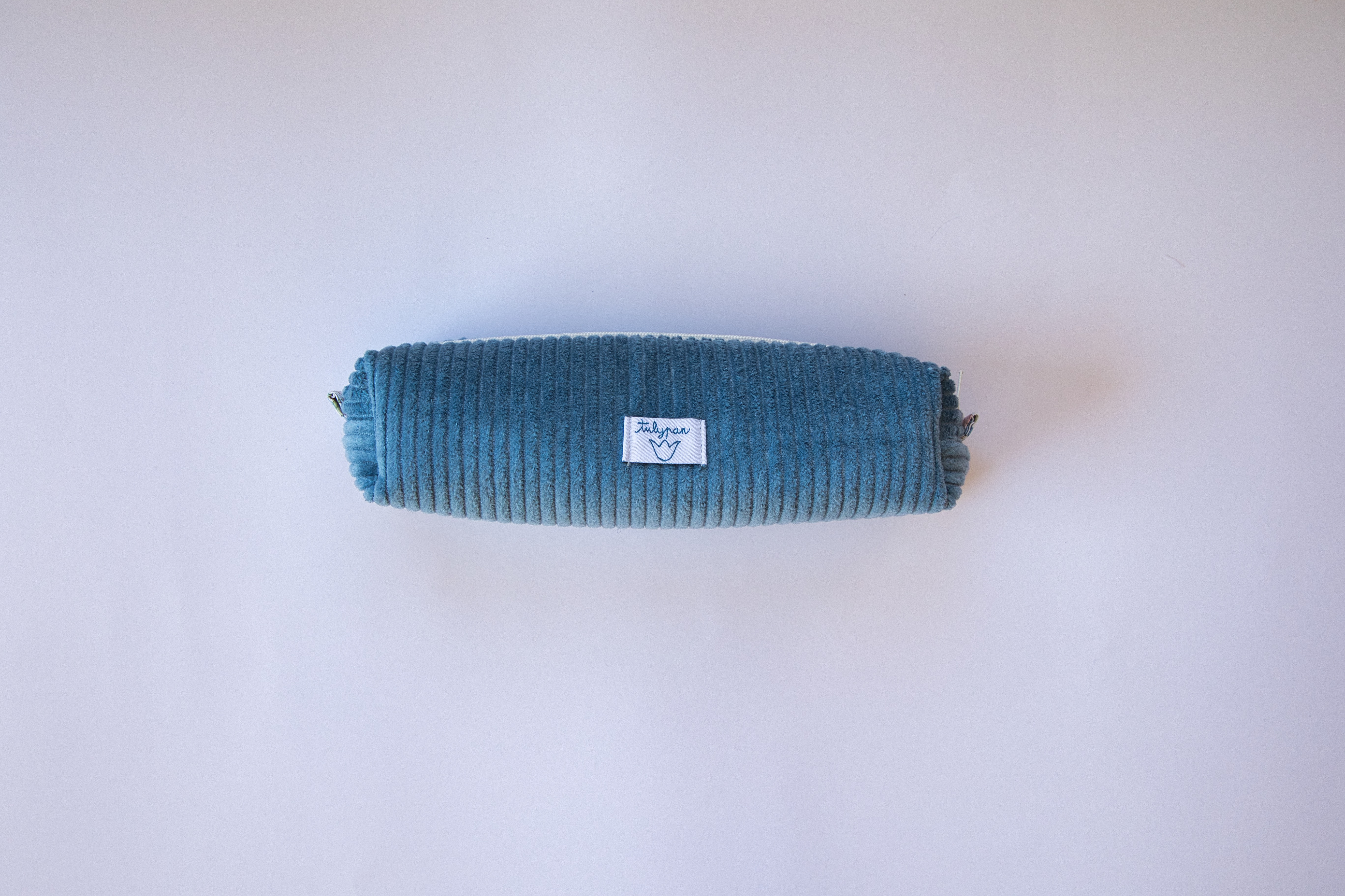 Estuche pana azul 