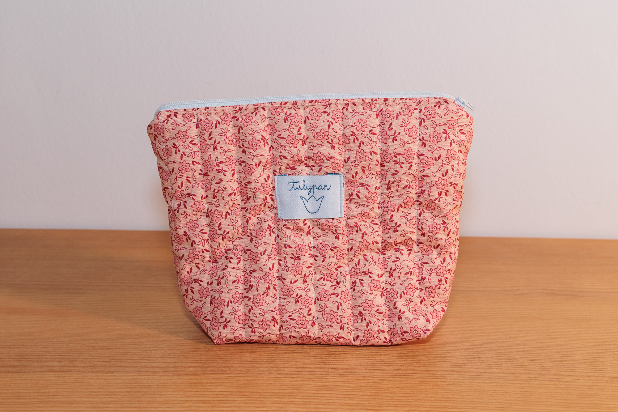 Diaper Toiletry Bag Pink Flowers