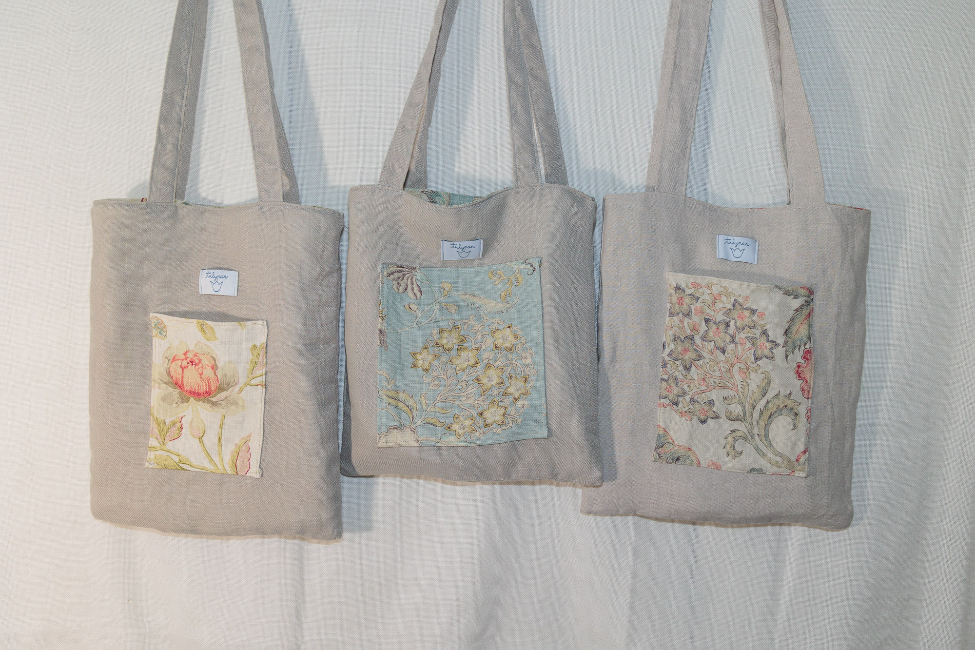 Bolso Lino 100% Reversible 